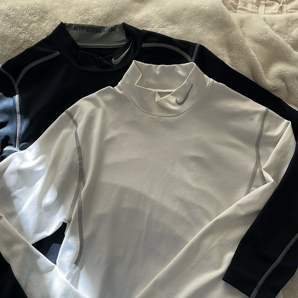 Two Men’s Small Nike Warm Undershirts - DriFit